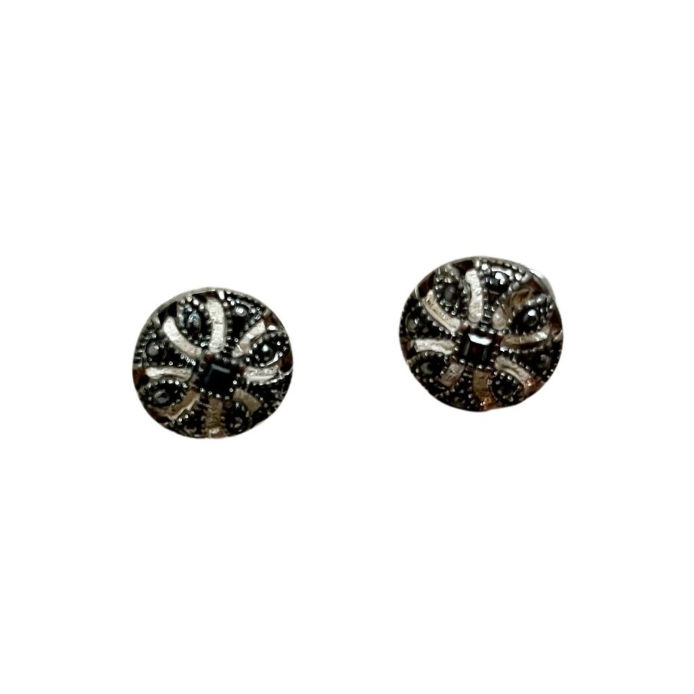 Vintage Trifari Marcasite Stud Earrings
